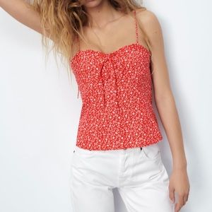 Zara Floral Print Corset Top